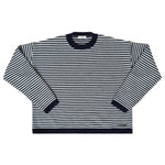 ALVA KNIT WITH SCARF IN NAVY AND GREY - scandivv