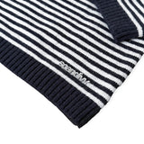 ALVA KNIT WITH SCARF IN NAVY AND GREY - scandivv