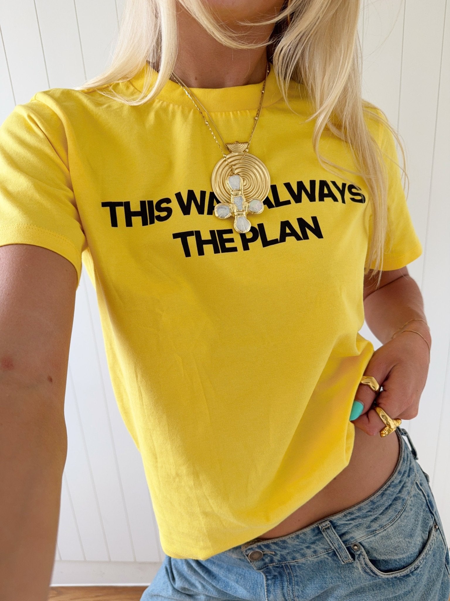 THIS WAS ALWAYS THE PLAN GRAPHIC TEE - scandivv