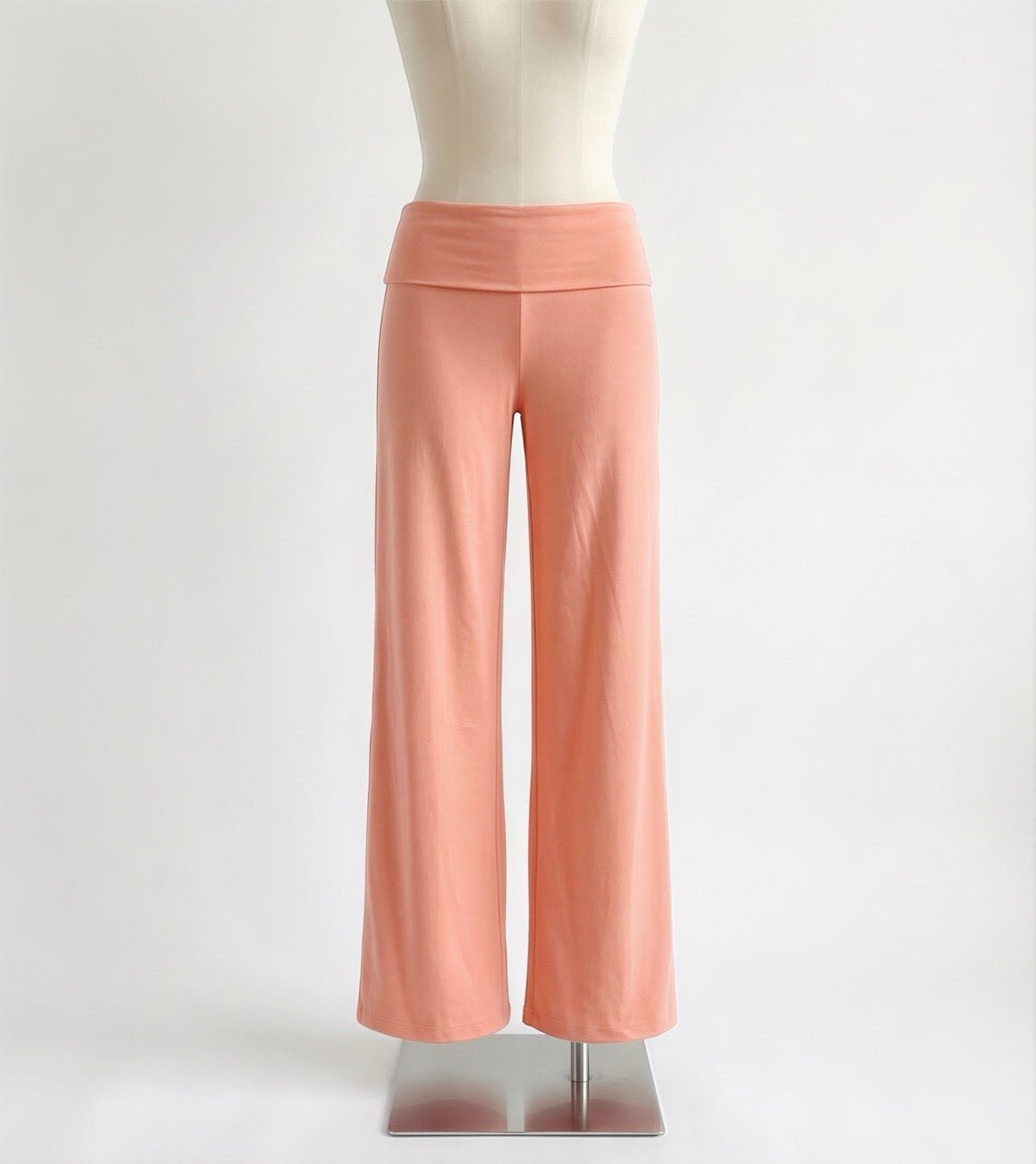COMING SOON - EVA WIDE LEG FOLDOVER PANTS IN CORAL - scandivv