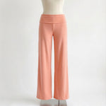 COMING SOON - EVA WIDE LEG FOLDOVER PANTS IN CORAL - scandivv