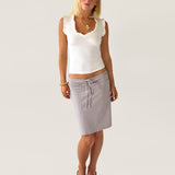 FIEN DRAWSTRING SKIRT IN GREY