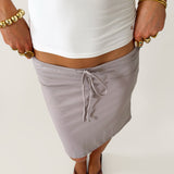FIEN DRAWSTRING SKIRT IN GREY