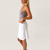 FIEN DRAWSTRING SKIRT IN WHITE