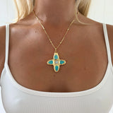 RENS NECKLACE IN AQUA