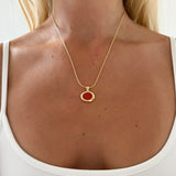 LENA NECKLACE IN RED