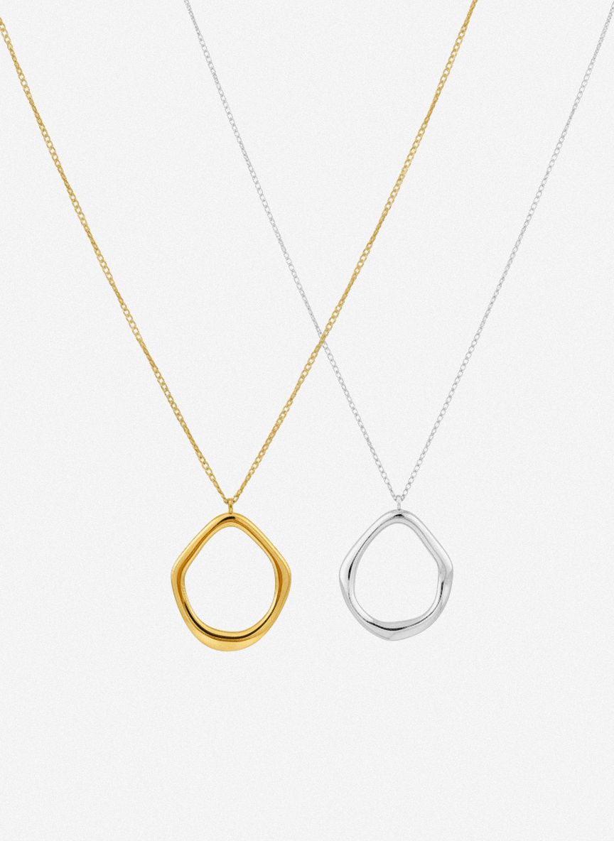 AMS Stainless Steel Necklace in Two Lengths – scandivv AMS Stainless Steel Necklace in Two Lengths – scandivv