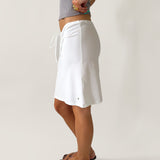 FIEN DRAWSTRING SKIRT IN WHITE - scandivv