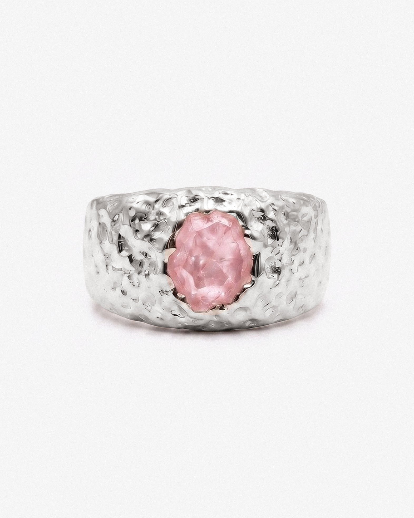 BEER RING SILVER IN ROSE - scandivv