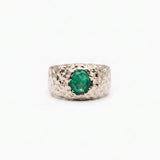 BEER RING SILVER IN AQUA - scandivv