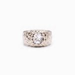 BEER RING SILVER IN WHITE - scandivv