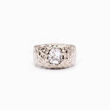 BEER RING SILVER IN WHITE - scandivv