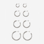 BIBI EARRINGS SILVER - scandivv