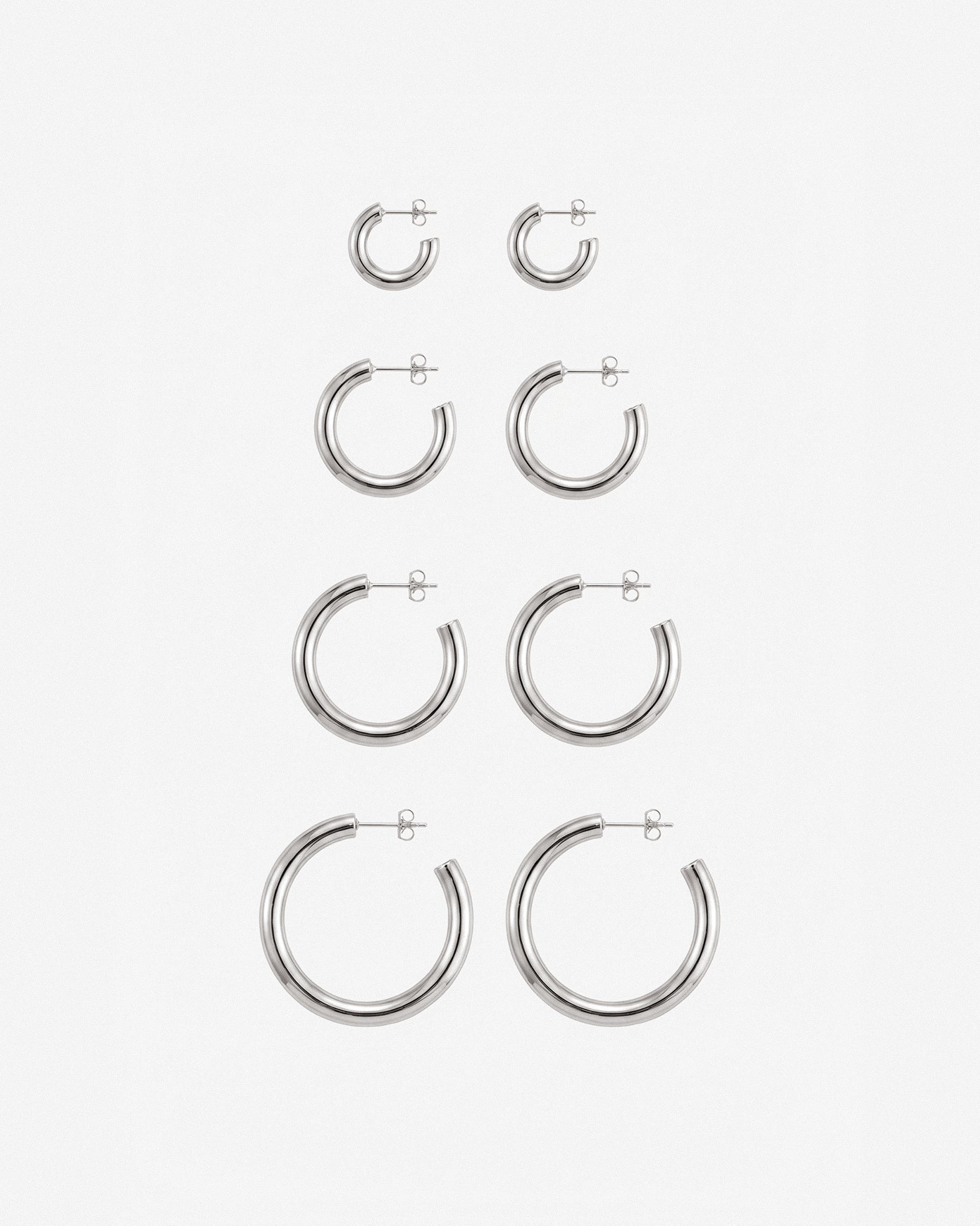BIBI EARRINGS SILVER - scandivv