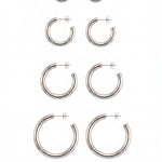 BIBI EARRINGS SILVER - scandivv
