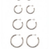 BIBI EARRINGS SILVER - scandivv