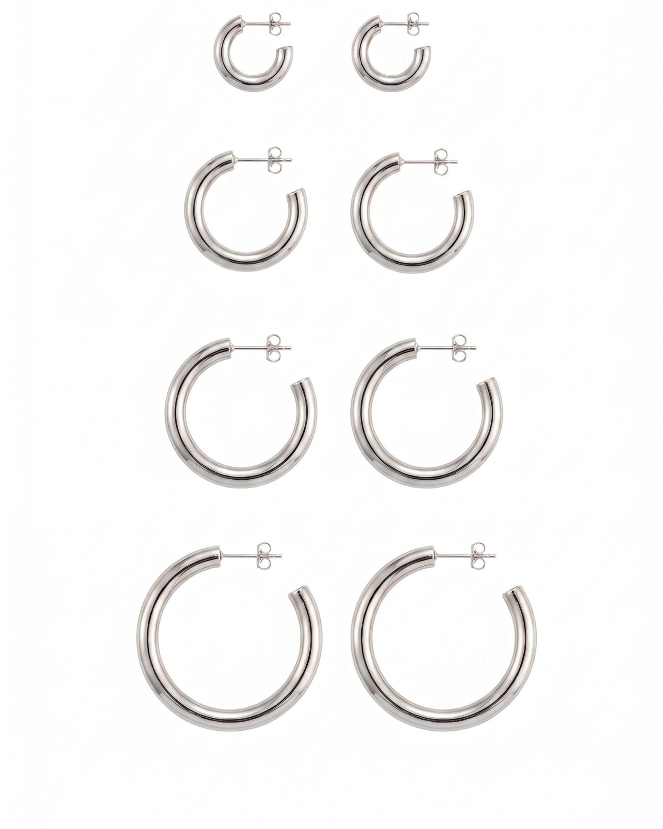 BIBI EARRINGS SILVER - scandivv