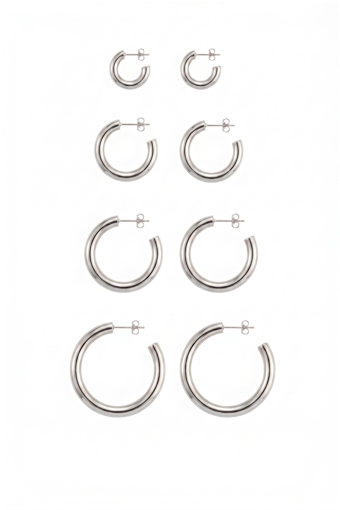 BIBI EARRINGS SILVER - scandivv