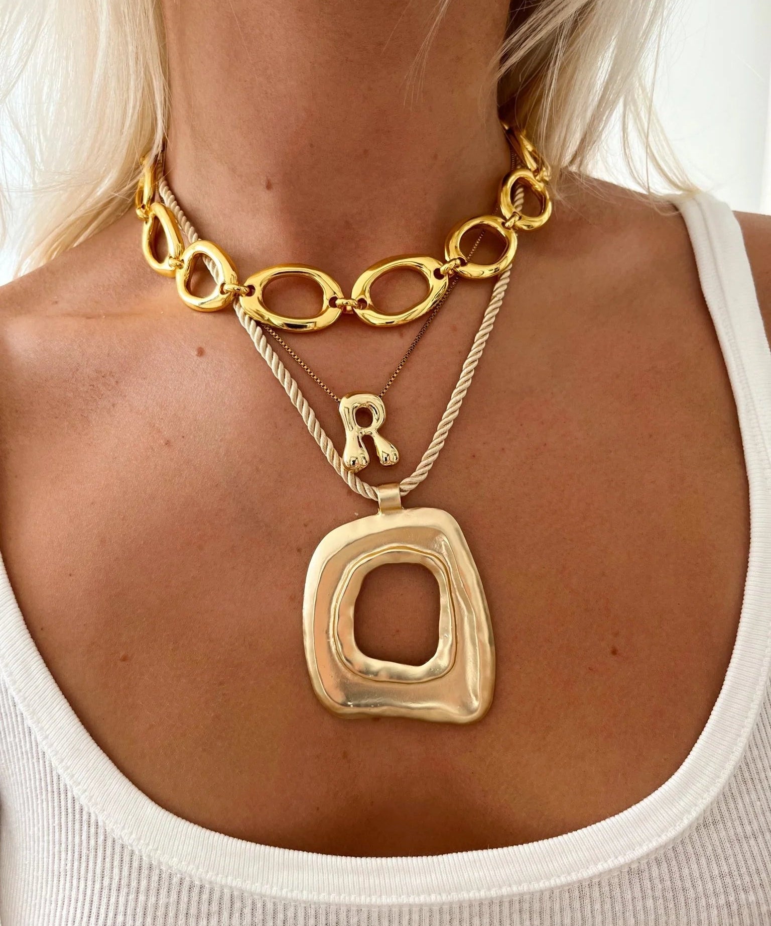 Chunky Necklace Gold Set - scandivv