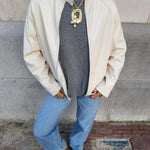 COMING SOON - RUBI PU JACKET IN CREAM - scandivv