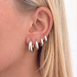 EMMI EARRINGS SILVER - scandivv