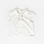 JASSIE BUTTON TOP IN WHITE - scandivv