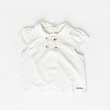 JASSIE BUTTON TOP IN WHITE - scandivv
