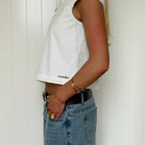 JASSIE BUTTON TOP IN WHITE - scandivv