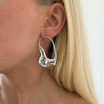 UME EARRINGS SILVER - scandivv