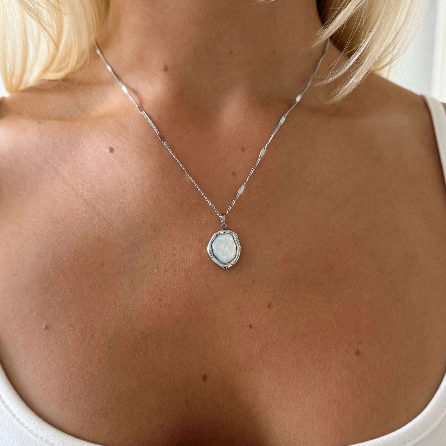 GRACE NECKLACE SILVER - scandivv