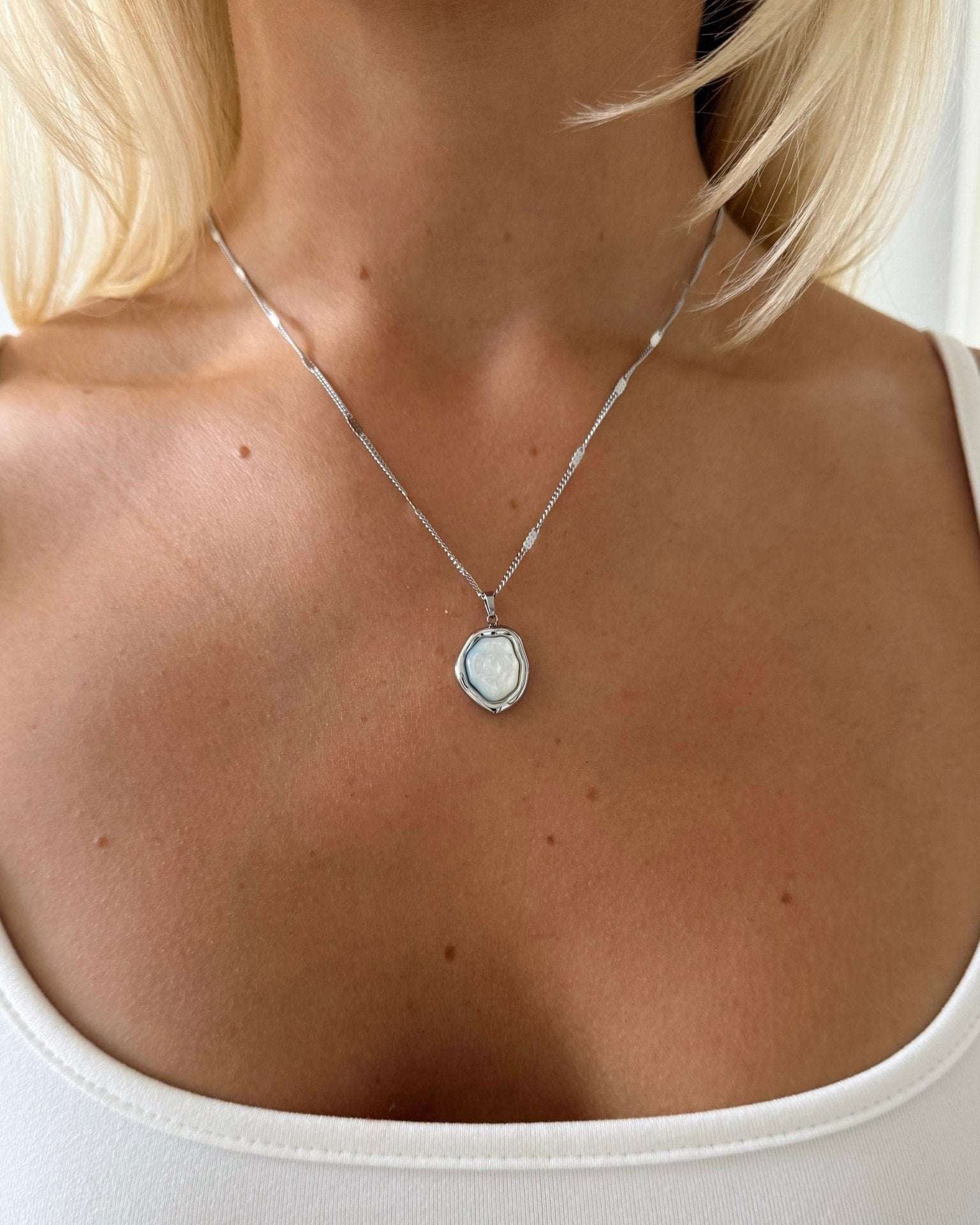 GRACE NECKLACE SILVER - scandivv