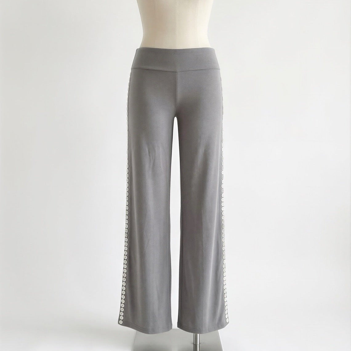 COMING SOON - MAEVE SHELL BUTTONS PANTS IN SMOKE - scandivv