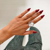 IDA PEARL RING SILVER - scandivv