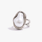 IDA PEARL RING SILVER - scandivv