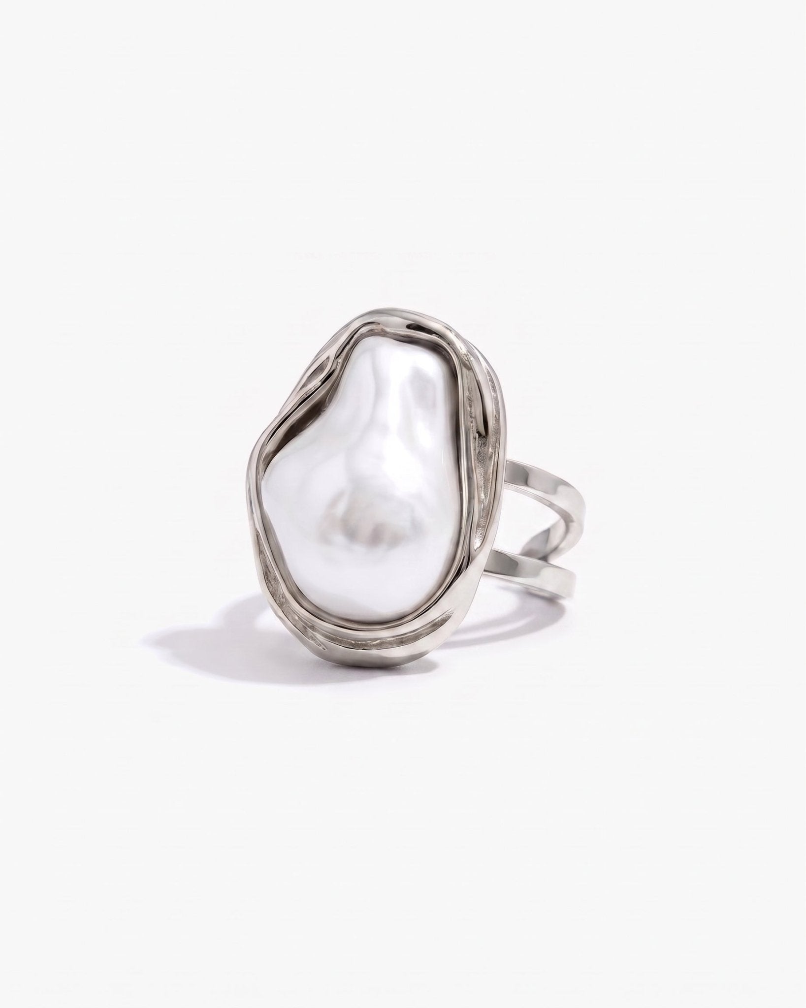 IDA PEARL RING SILVER - scandivv