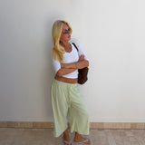 PREORDER - SUUS V-NECK 3/4 SLEEVE TOP IN WHITE - scandivv
