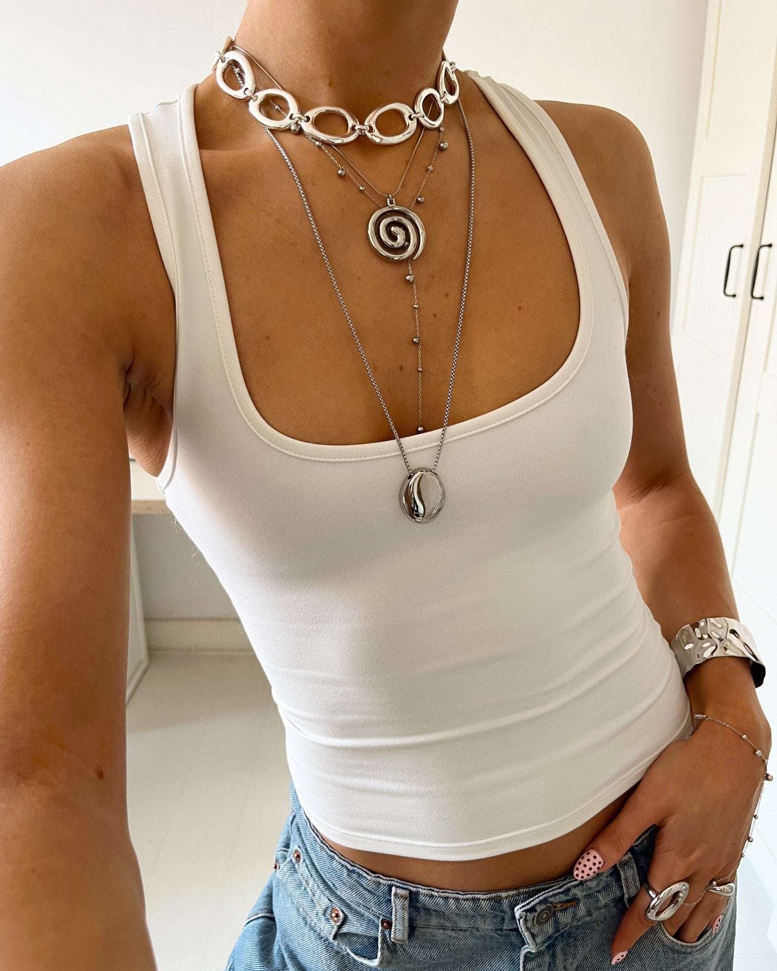 JUNI NECKLACE SILVER - scandivv