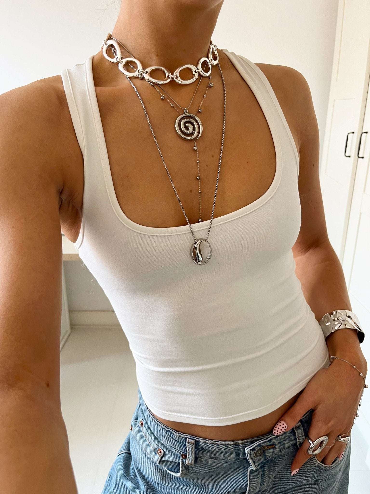 JUNI NECKLACE SILVER - scandivv