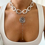 LILA NECKLACE SILVER - scandivv