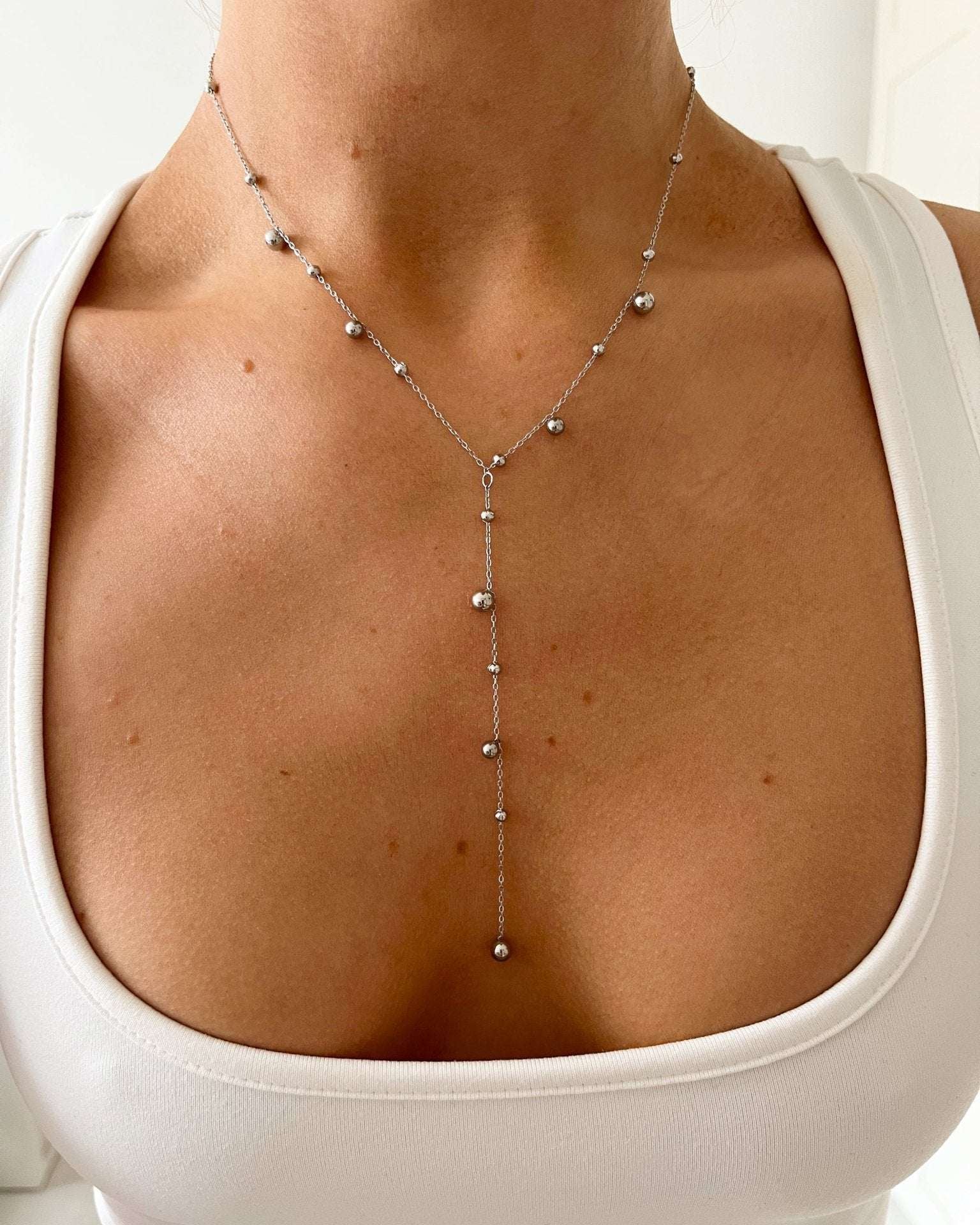LILA NECKLACE SILVER - scandivv