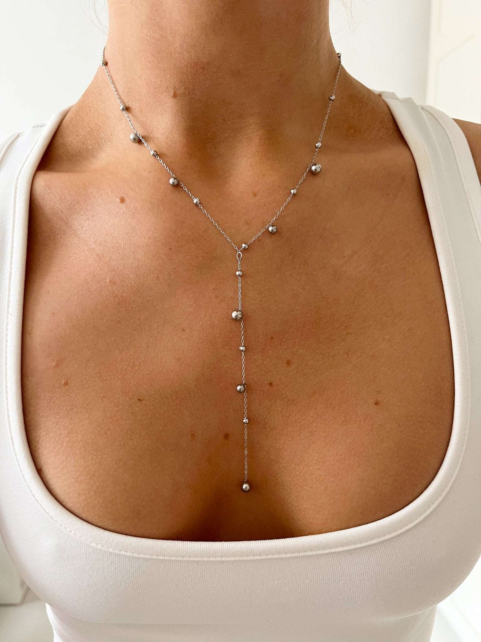 LILA NECKLACE SILVER - scandivv