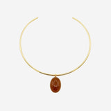 LUMI NECKLACE BROWN - scandivv