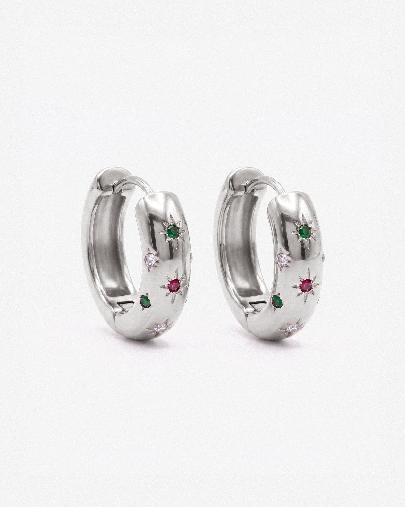 LUNA EARRINGS SILVER - scandivv