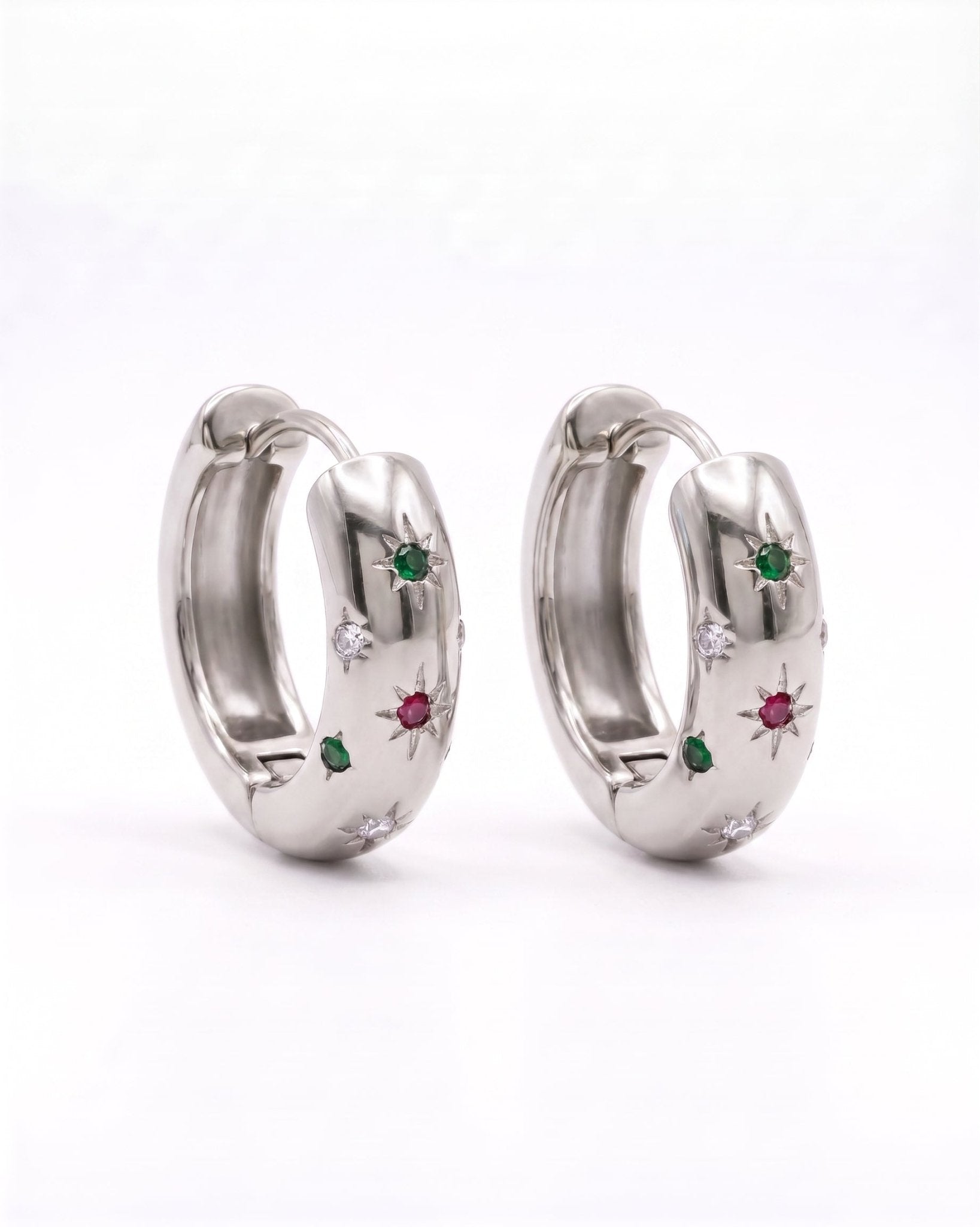 LUNA EARRINGS SILVER - scandivv