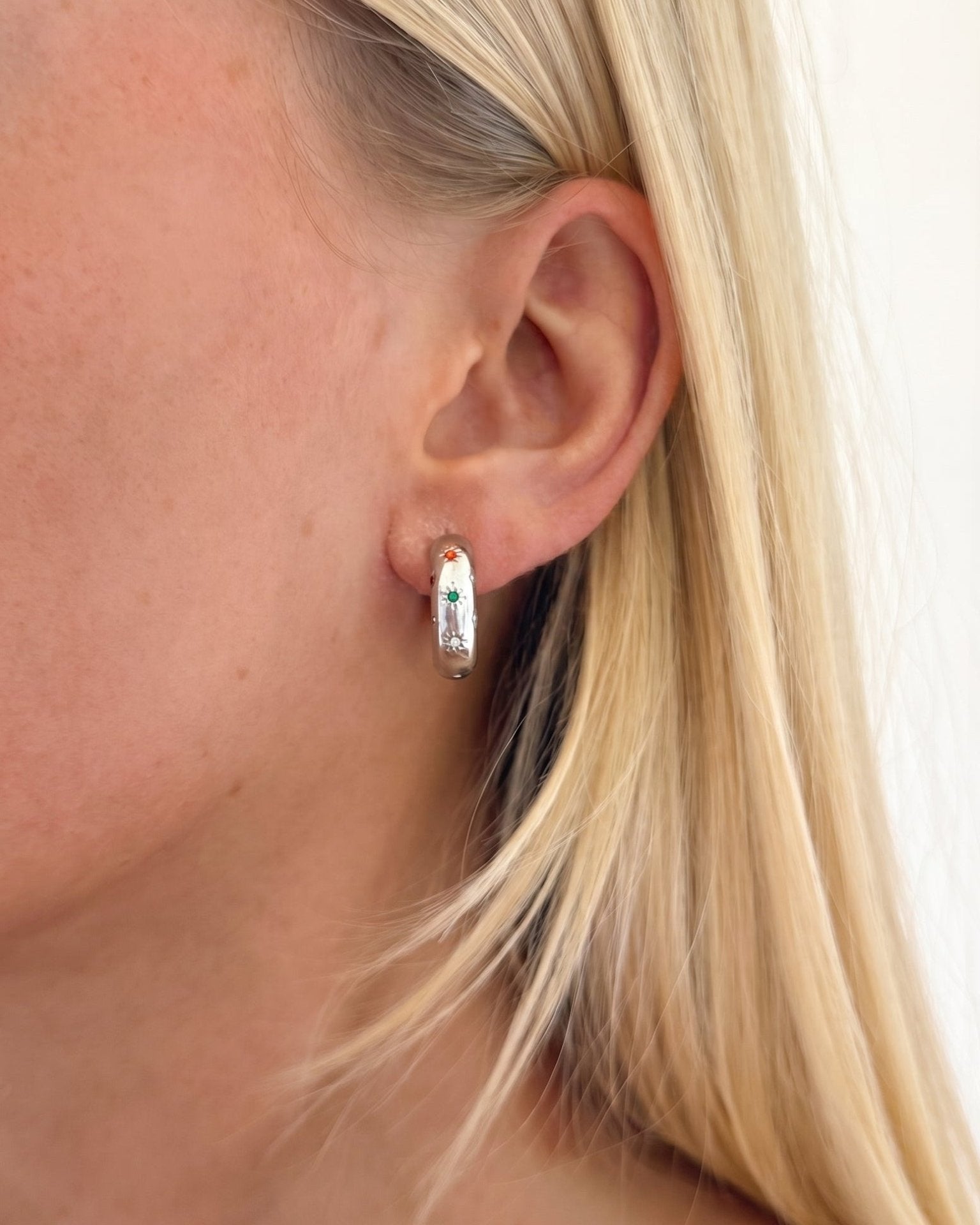 LUNA EARRINGS SILVER - scandivv