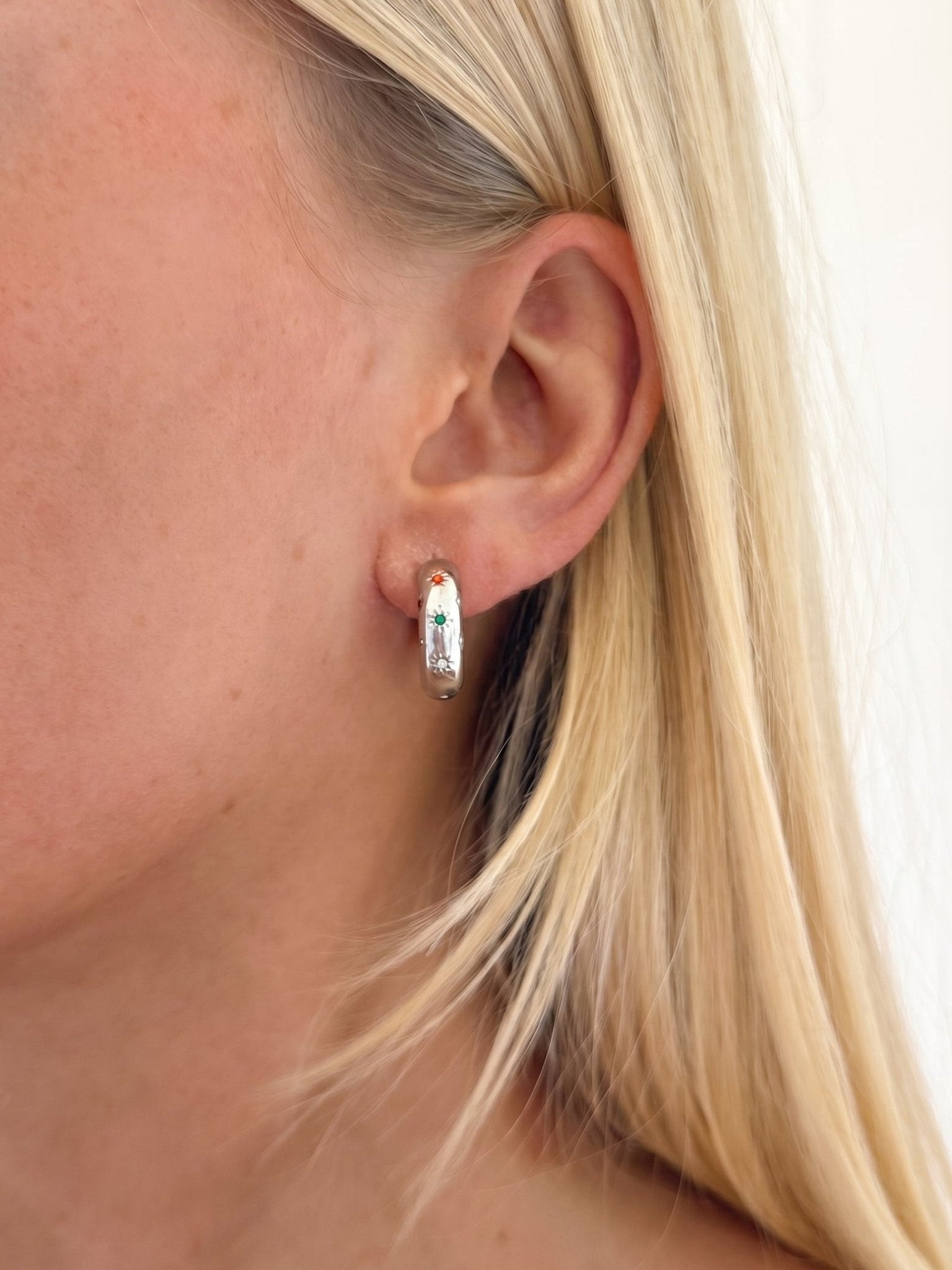 LUNA EARRINGS SILVER - scandivv
