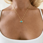 LENA NECKLACE IN TURQUOISE - scandivv