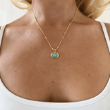 LENA NECKLACE IN TURQUOISE - scandivv