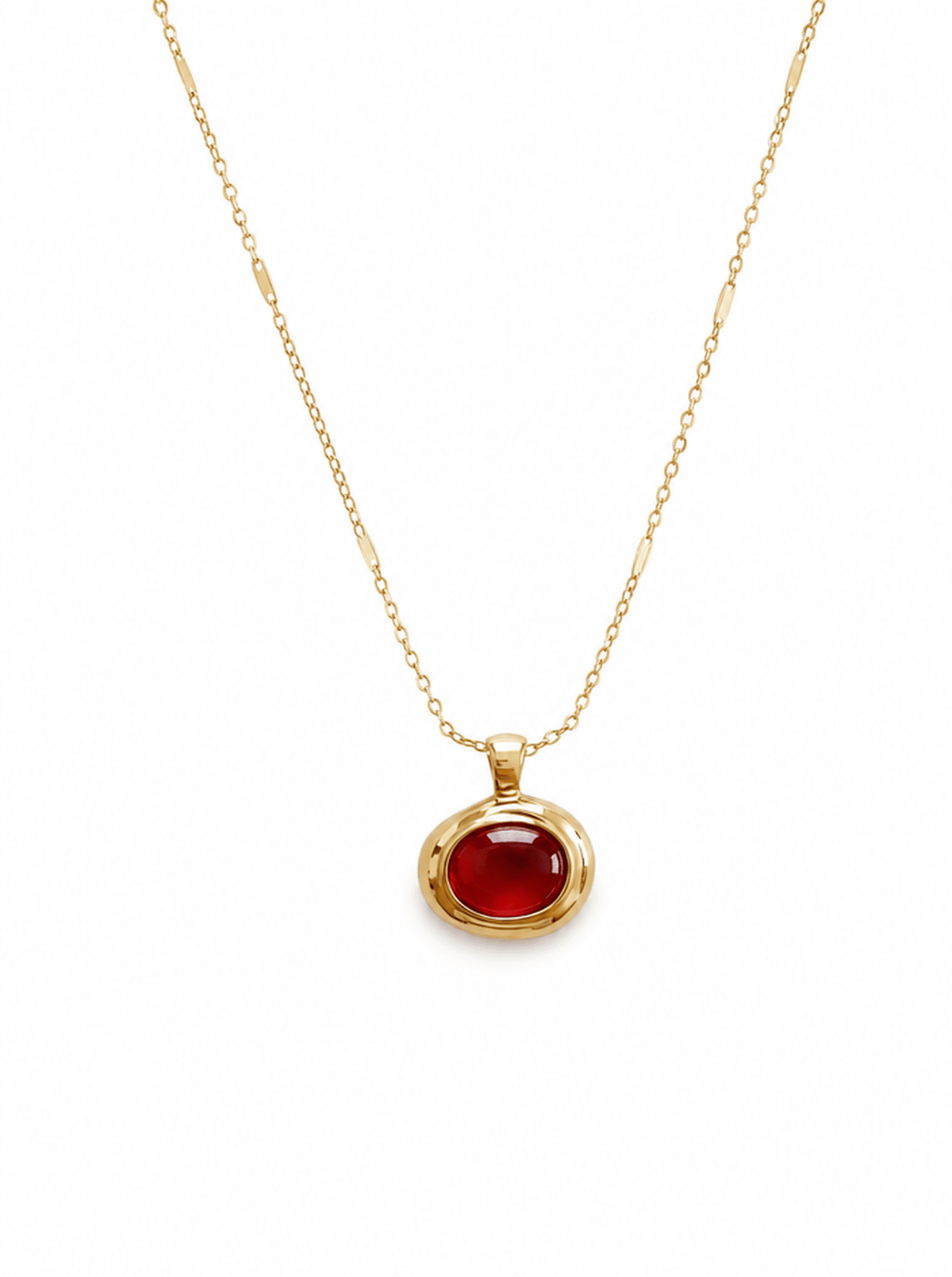 LENA NECKLACE IN RED - scandivv