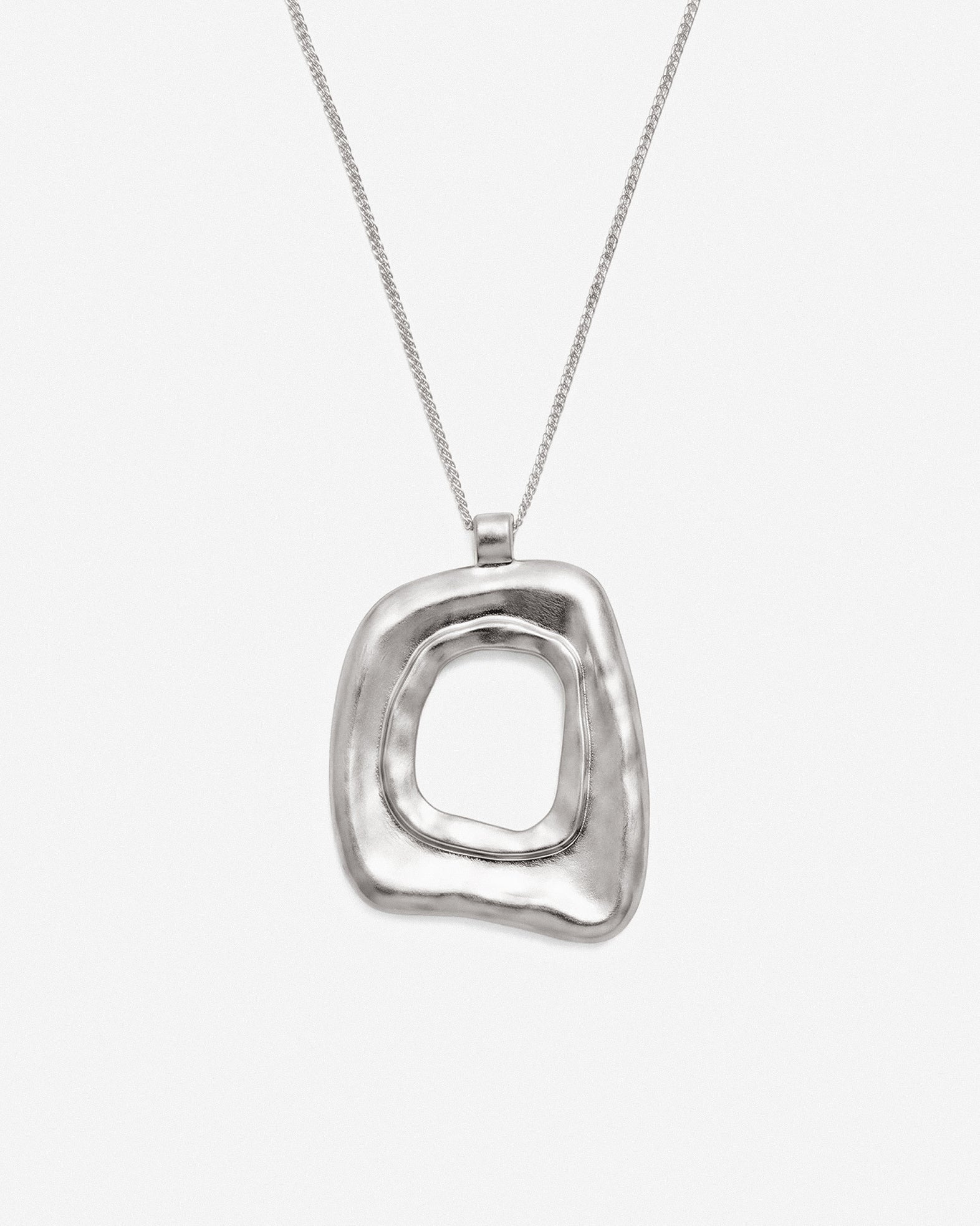 PIEN NECKLACE WITH CHAIN SILVER - scandivv